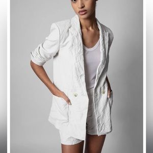 Zadig & Voltaire Crinkled Leather Blazer is beyond Chic!